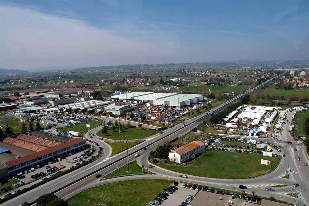 Umbria Fiere — vista aerea del polo fieristico