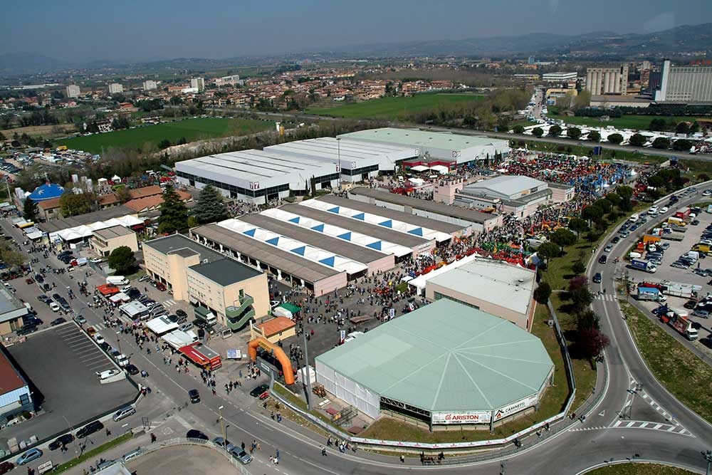 Umbria Fiere — vista aerea del polo fieristico