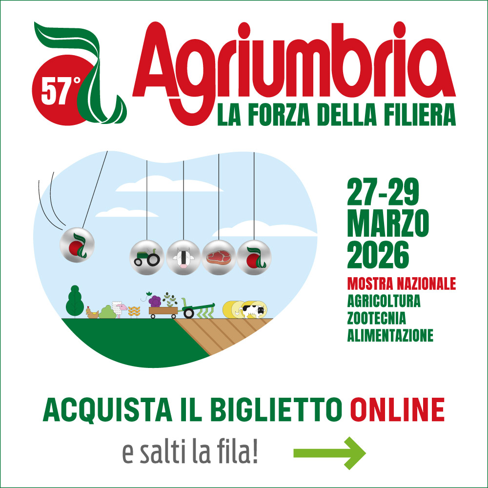 2026 - A Umbriafiere Agriumbria Mostra Nazionale Agricoltura, Zootecnia, Alimentazione - 57a Edizione
